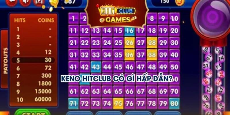 Keno Hitclub sở hữu vô vàn ưu điểm